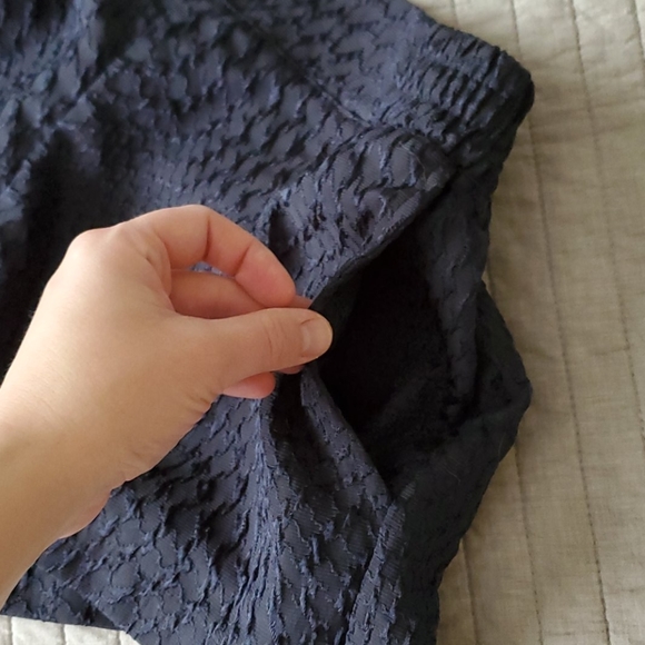 Moonlight Navy Blue Textured Sailor Shorts S/M - Picture 7 of 8